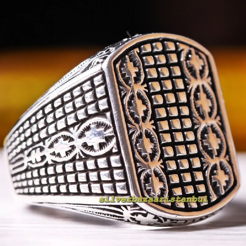 Smooth No Stone Handmade Luxury 925 Sterling Silver Mens Ring