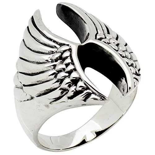 Sterling Silver Eagle Wings Ring for Men