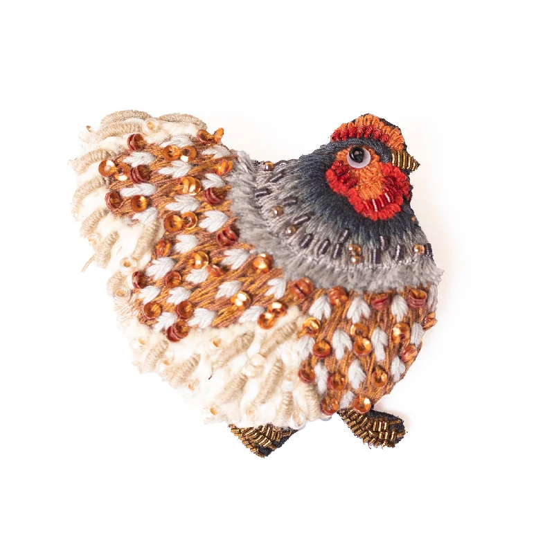 mother hen brooch