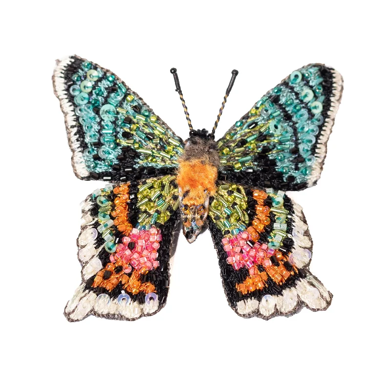 madagascar sunset moth brooch