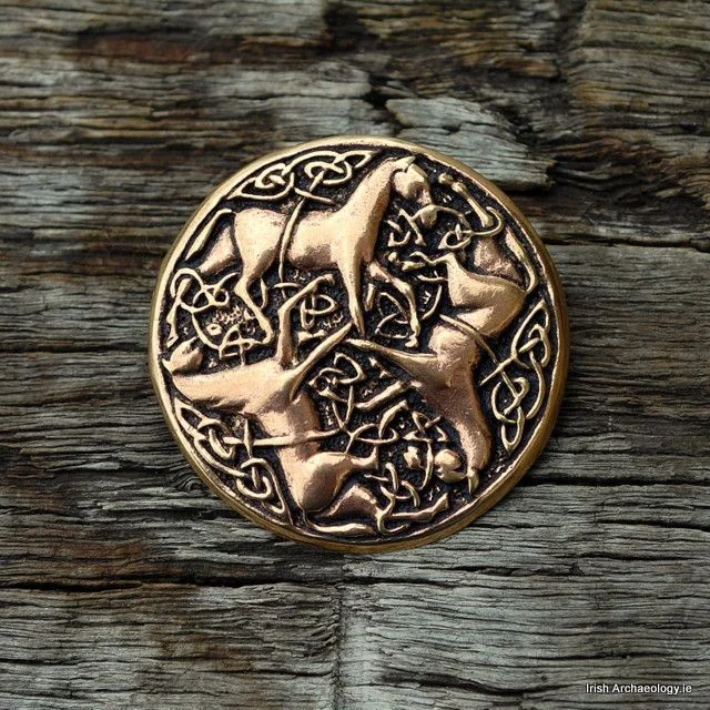 Bronze Celtic Horse Brooch, Epona