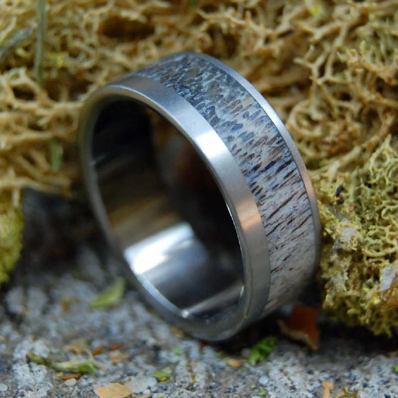 Elk Of Banff | Men's Elk Antler & Titanium Wedding Ring