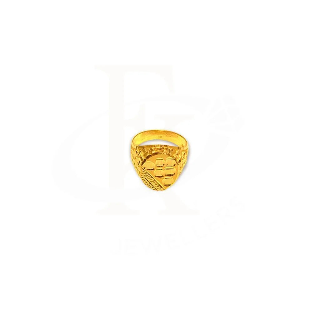 Gold Men's Ring 22KT - FKJRN1343