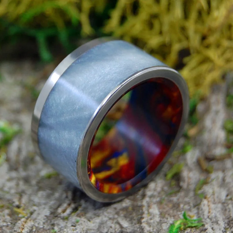 Fire Within | Men's Resin & Titanium Wedding Ring