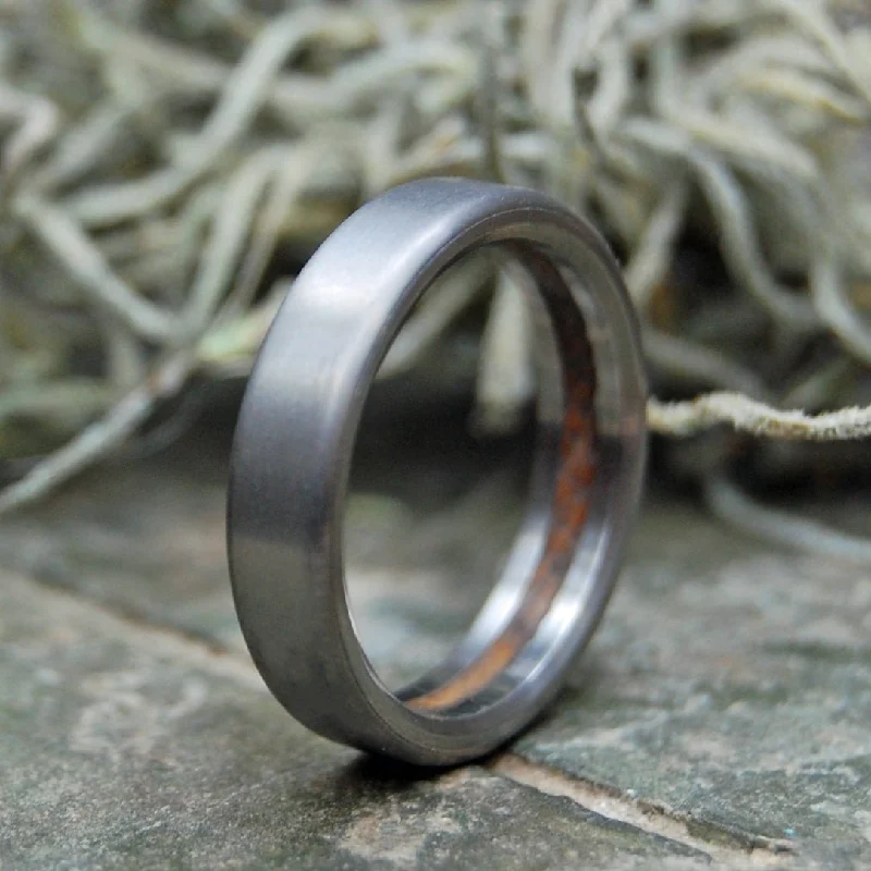 Humble Bully Boy | Whiskey Barrel Wood Titanium Wedding Ring