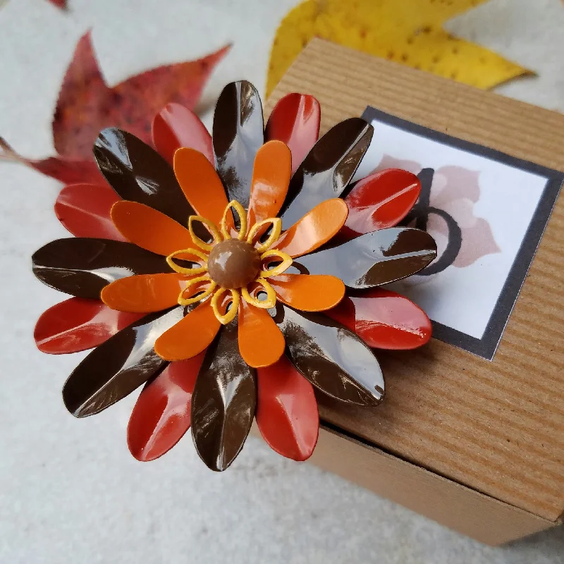 Large Thanksgiving Flower Magnet