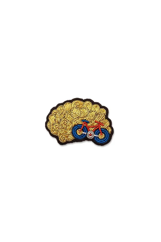 Cerebral Cycling Brooch