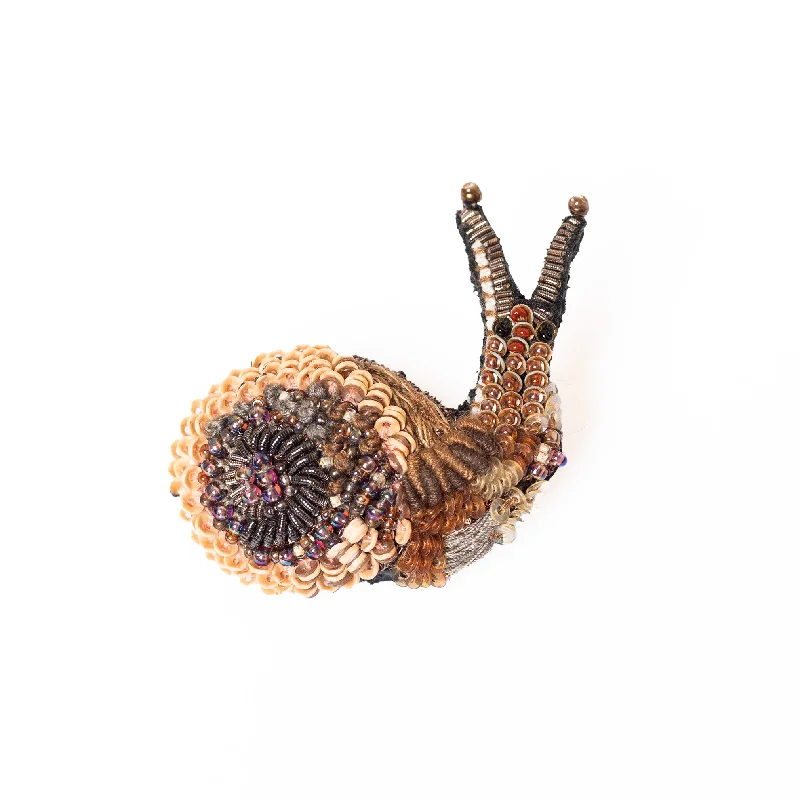 melting snail brooch