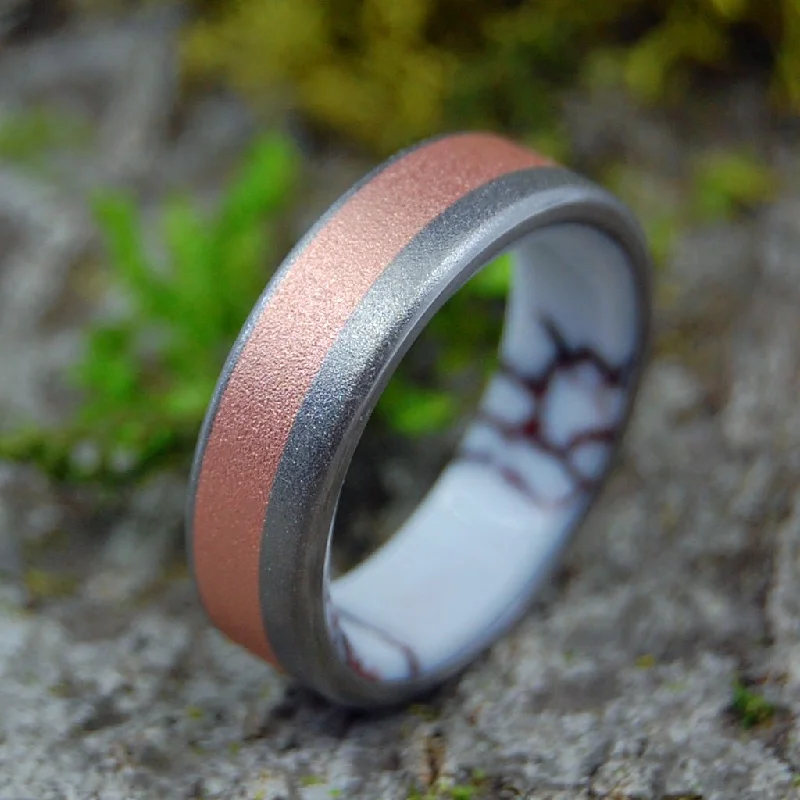 Copperstone | Men's Jasper Stone, Copper & Titanium Wedding Ring