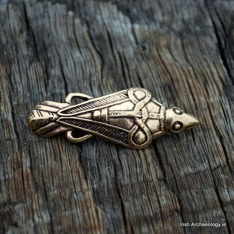 Bronze Odin's Raven Brooch