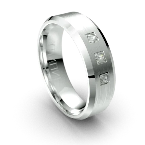 Palladium Diamond Wedding Ring (1500D)