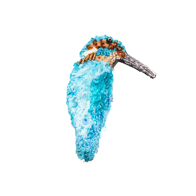 river kingfisher brooch