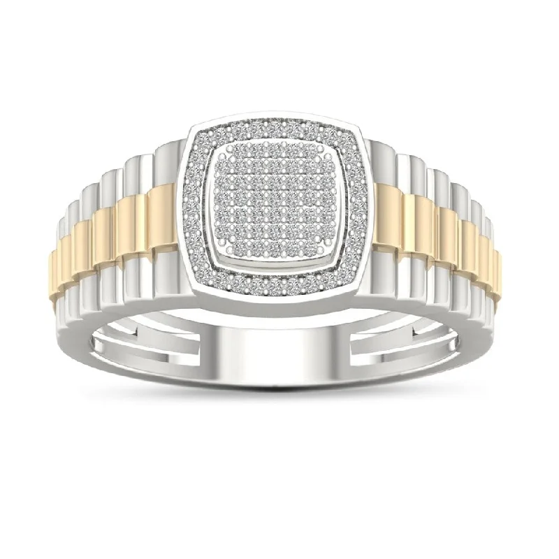 Sterling Silver 1/4ct TDW Diamond Men's Ring