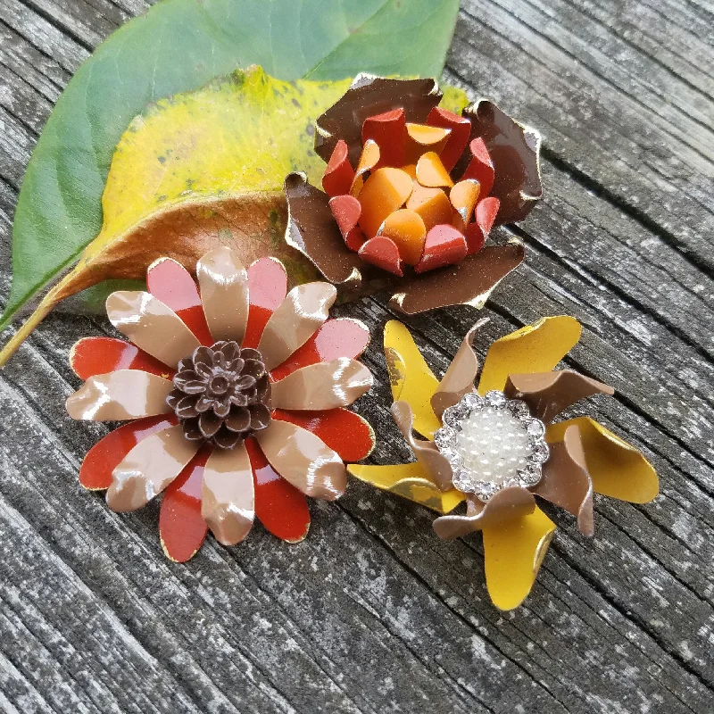 Thanksgiving Flower Magnet Set