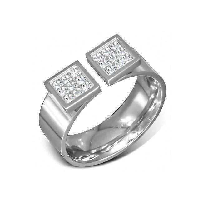 Diamond Pave Omega Ring