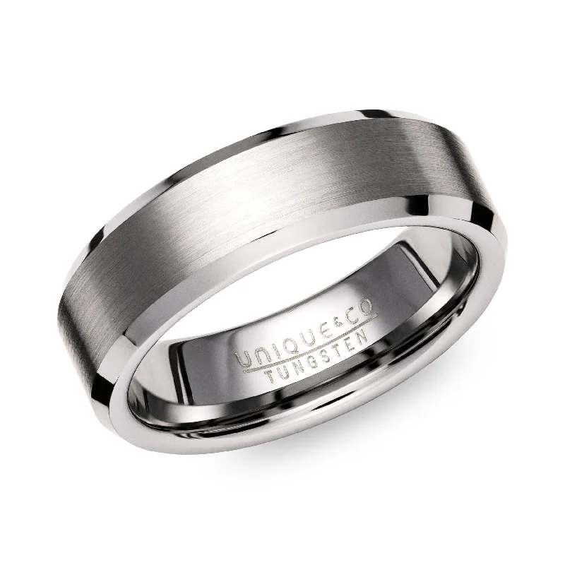 Unique & Co 7mm Brushed Matte Ring