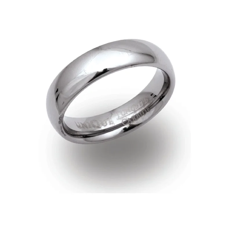 Unique & Co 6mm Polished Tungsten Ring