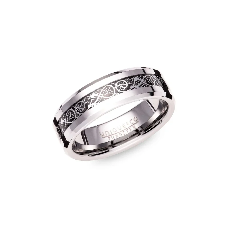 Unique & Co Tungsten Celtic Design Ring