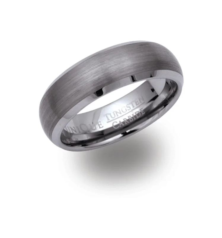 Unique & Co 7mm Tungsten Brushed Ring